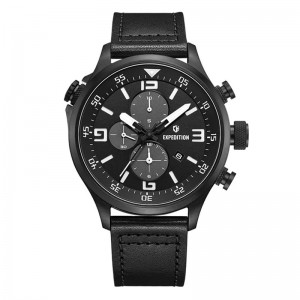 Expedition 6318 Full Black Leather MCLIPBASL1